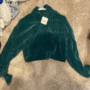 Altar'd State Green Cowl Neck Sweater